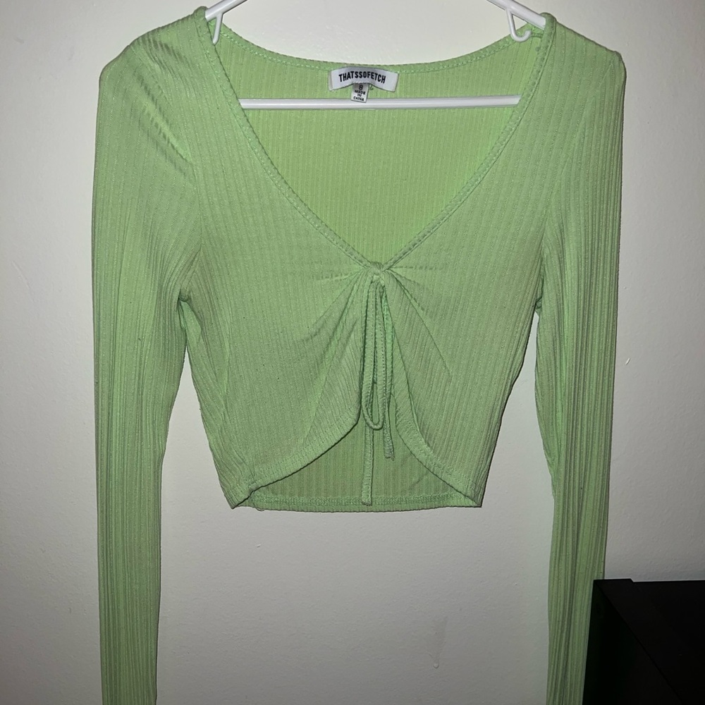 Long Sleeve Crop Top